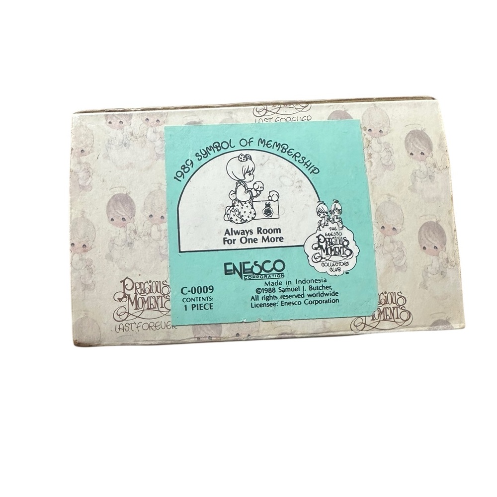 Precious Moments Always Room For One More Figurine C-0009 in Original Box